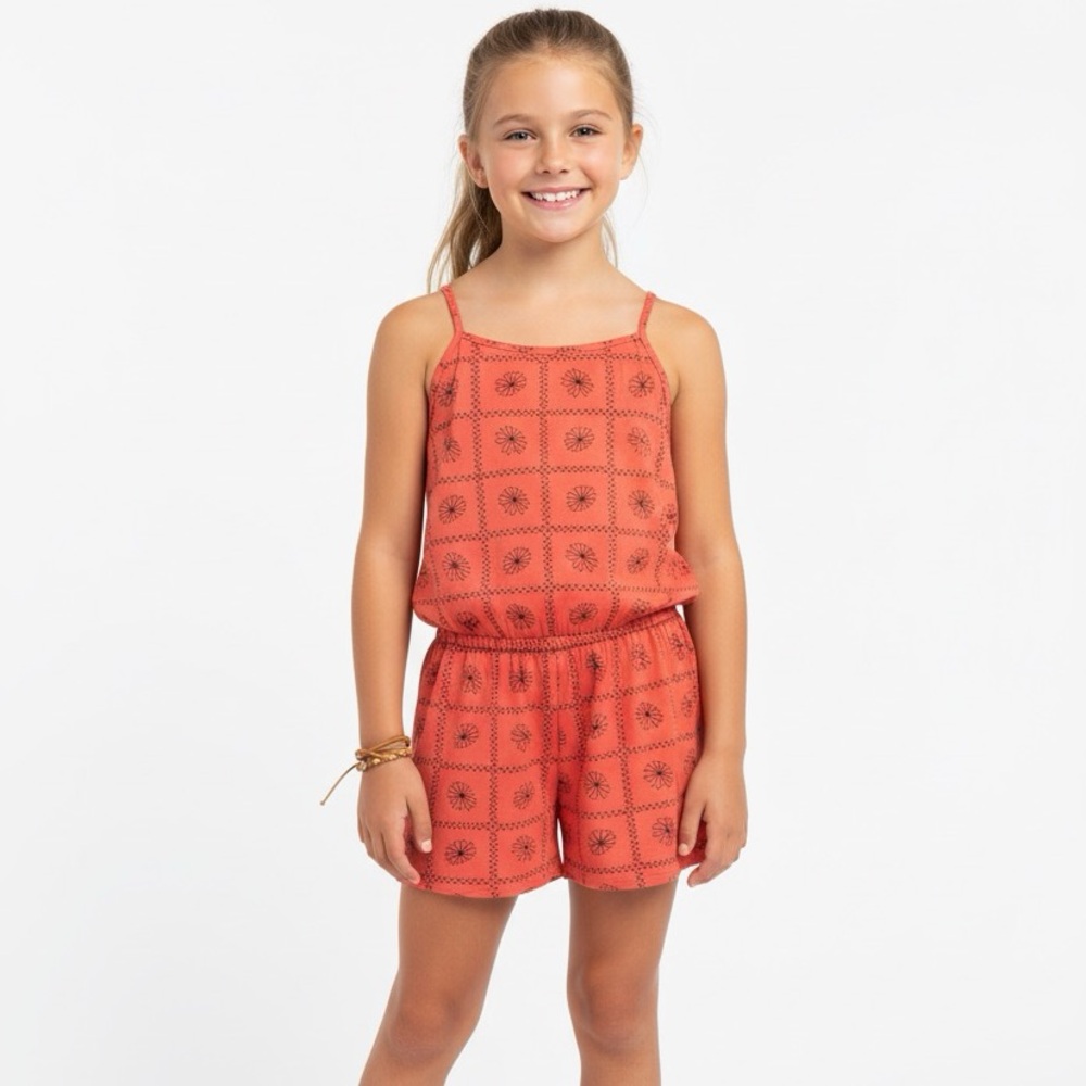 FOREVER ME Girls Floral Boho Romper